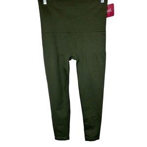 Anti x Proof Women's Pull-on Seamless Compression Leggings Pant Olive X-Large Sz